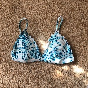 Hollister Swim Tie Dye Triangle Bikini Top